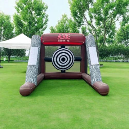 Inflatable Axe Throwing Game Inflatable Toss Target Dart Board with Blower, Axe Throwing Set Commercial Grade Rental Game Outdoor Indoor - style: Single AXE