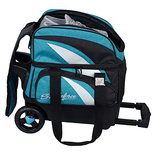 KR Strikeforce Cruiser Single Bowling Ball, Shoe and Accessory Roller Bowling Bag - color: Teal