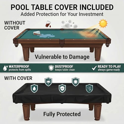 KONLLEN 9ft Pool Table Felt, 80/20 Wool Nylon Blend Billiard Table Cloth with Pre-Cut Strips, Professional Replacement Felt for Home & League Play - color: 004-Blue