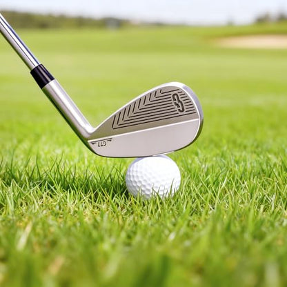 Golf Club Set - Starter Golf Clubs for Men with Sunday Stand Bag - 5-Piece Game Improvement Irons Set Including 5i, 7i, PW, Putter, and Bag. Premium 431 Stainless Steel, Hollow Body Design - color: Silver