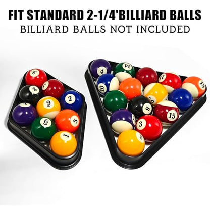Plastic Pool Ball Rack Billiard Ball Triangle Rack, Pool Table Ball Holder Positioning Rack,2-1/4" Pool Ball Rack