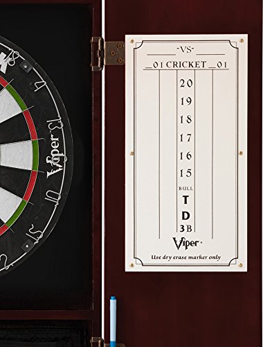 Viper by GLD Products Metropolitan Solid Wood Cabinet & Sisal/Bristle Dartboard Play-Ready Bundle - color: Mahogany, style: Premium Set