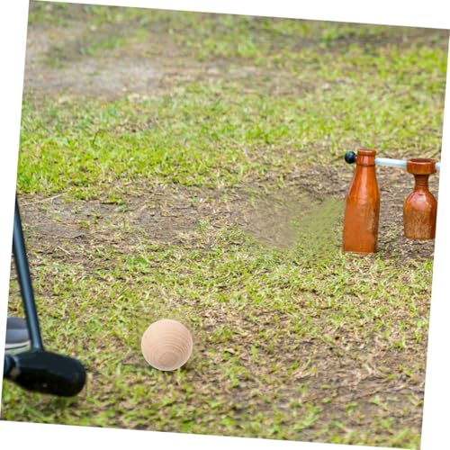 Outdoor Games 5pcs Wooden Croquet Balls Leisure Activity Replacement for Croquet Set Family Gathering
