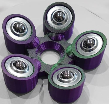 Bowling Ball Spinner - color: Purple and Green