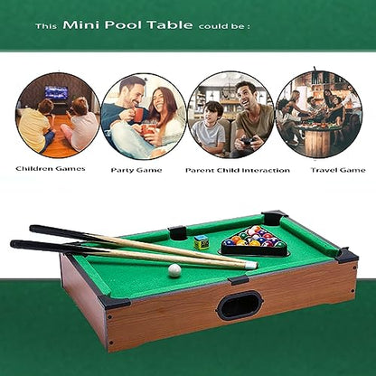Mini Pool Table for Kids Small Billiards Game Table Top Pool Table Toy for Cat Gift for Kids Cat Pool Table Toy - style: P-14"