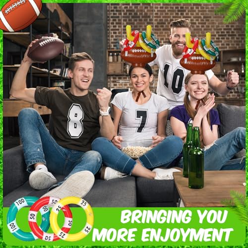 Sets Inflatable Post Ring Toss Football Goal Toss Goal Post Ring GamePost Ring Toss Game for Family Football Party Games