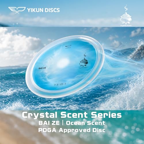 Yikun PDGA Disc Golf Fairway Driver|Pro Worlds 2025 Limited Edition|170-176g Perfect for Outdoor Games and Competition - color: Crystal Scent Skyblue