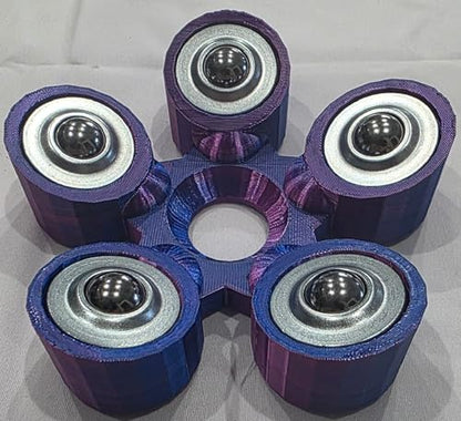 Bowling Ball Spinner - color: Blue and Magenta