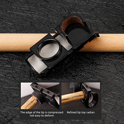 KONLLEN Pool Cue Tip Shaper 7-in-1 Cue Repair Tool Multifunction Billiard Tool | Tip shaping tool, multi-size compatibility(9.3 to 13.2mm), trimming and maintenance function