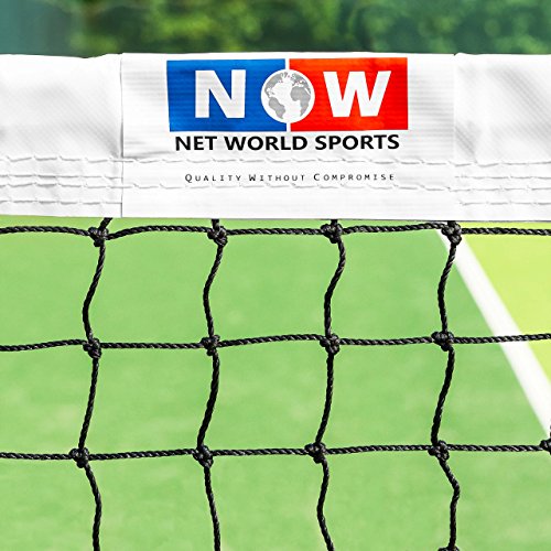 VERMONT Tennis Net – Championship Quality, Heavy-Duty HDPE | 42ft Doubles or 33ft Singles | 4 Thickness Options (2mm–3.5mm) - size: 2mm Doubles (42ft), style: Double Loop