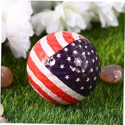 Outanaya Multicolor Practice Ball American Flag Design Durable Training Tool for Beginners for Outdoor Games and Skill Development