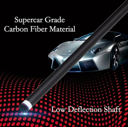 Carbon Fiber Pool Cue,11.8mm/12.5mm Low Deflection Cue Stick,Professional Pool Stick with Case - color: MF1, size: 11.8mm