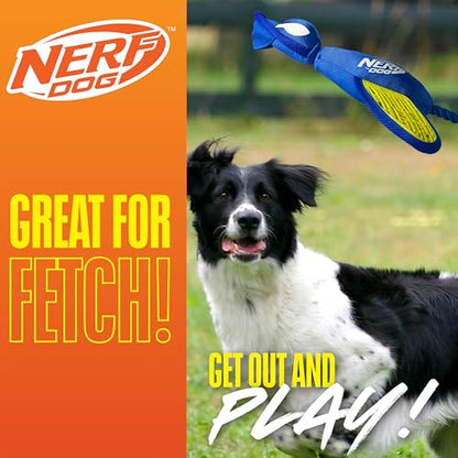 Nerf Dog Large Nylon Launching Duck/Blue/Green - color: Blue/Green