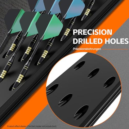 Genérico Wooden Darts Wall Mount | Entertainment Accessories with 12 Holes for Parties | Darts Base - for Home Game Room Bar Office Pubs Clubs Tournaments Competitions