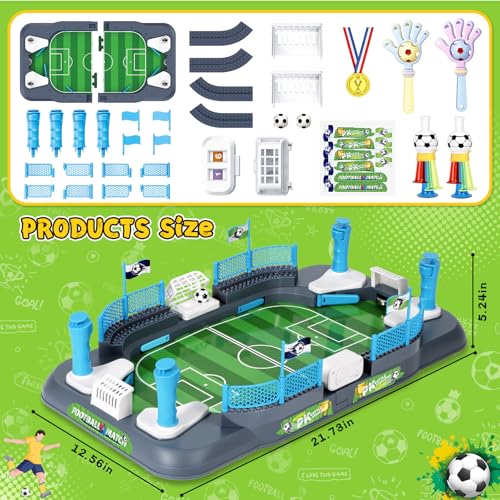 Mini Foosball Table Game for Boys Soccer Game Set Gifts Kids Toy Football Games Board for Indoor Sports Game Room Pinball Interactive Birthday Gift Toys for 3 4 5 6 7 8-12 Year Old Family Gatherings