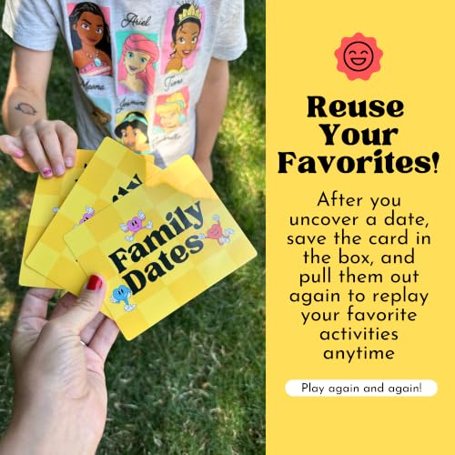 Happy Duo Family Dates 40 Scratch Off Cards – Summer Activities for Kids & Tween from Kids – Family Games for All Ages
