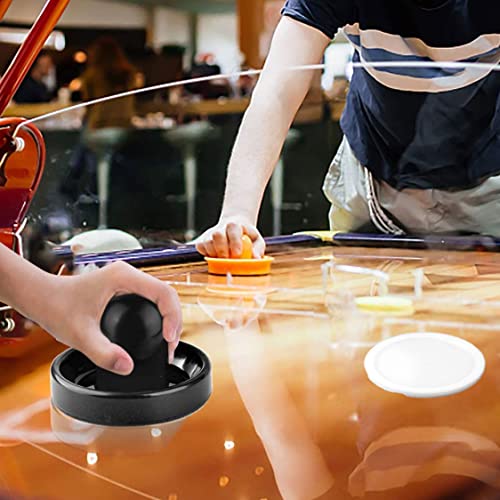 Air Hockey Pucks and Paddles, Air Hockey Pucks Air Hockey Replacement Set Ice Hockey Pushers Pucks Paddles Table Family Game Black - color: Black