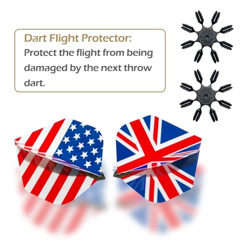 12 Pack Soft Tip Darts - Plastic Tip Darts 18 Grams with 100 Extra Dart Tips, Dart Flight Protector, Aluminum Shafts and Rubber O-Rings - style: B
