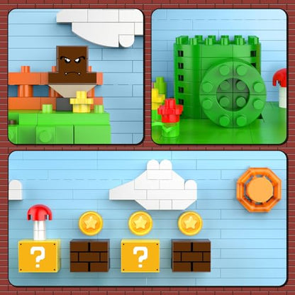 Vziimo Super Player Game Building Sets,Cool Building Blocks Kits for Adults, Openable and Closed 3D Anime Scene Model Creative Idea Gift for Teens 14+ (1528 Pieces) - style: Super Player Game