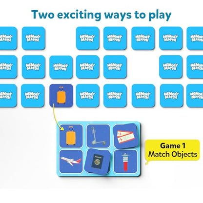 Skillmatics Memory Match - Where Things Belong, Fun & Fast Matching Board Game for Kids, Educational Preschool Game for Toddlers, Boys & Girls Ages 3, 4, 5, 6 & 7, Learning & Brain Development Toy