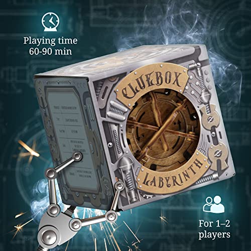 iDventure Cluebox Cambridge Labyrinth | Wooden Escape Room Puzzle Box | Engaging Brain Teaser with Hidden Money Compartment | Unique Gift for Adults - color: Labyrinth of Cambridge