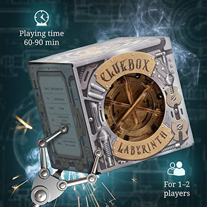 iDventure Cluebox Cambridge Labyrinth | Wooden Escape Room Puzzle Box | Engaging Brain Teaser with Hidden Money Compartment | Unique Gift for Adults - color: Labyrinth of Cambridge