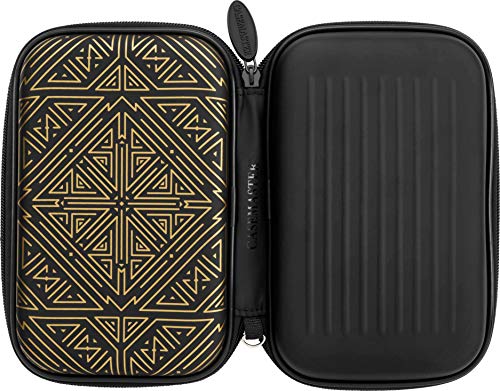 Casemaster Sentinel Dart Case, Holds 6 Steel Tip or Soft Tip Darts Fully Assembled, Hard Shell EVA Case with Foam, Water Resistant, Galaxy - color: Galaxy