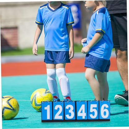 POPETPOP Basketball Scoreboard Portable Tabletop Scoreboard Flip Scorekeeper for Competition