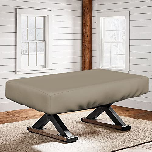 Covers & All Air Hockey Table Covers, Made of 12 Oz Waterproof & UV-Resistant Cover Max Fabric, Suitable for Indoors/Outdoors (88" W x 44" D x 15" H, Beige) - color: Beige