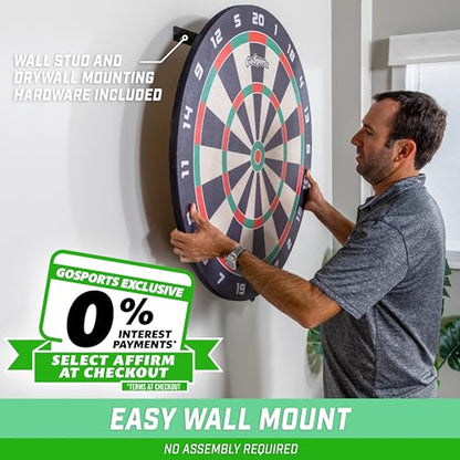 GoSports Giant 3 ft or 4 ft Cork Dartboards - Includes 12 Giant Darts and Scoreboard - New Fun Twist on Darts - style: 3 ft
