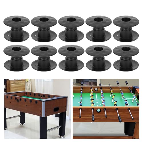 10 Pair Tabletop Foosball Bearing Rods, Hole Diameter 15.8mm Football Table Board Bearings, Plastic Foosball Table Parts
