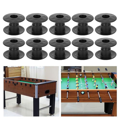 10 Pair Tabletop Foosball Bearing Rods, Hole Diameter 15.8mm Football Table Board Bearings, Plastic Foosball Table Parts