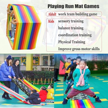 Teamwork Games Adult Kids Playing Run Mat Indoor Outdoor Game Rolling Mat - size: Adult-20M