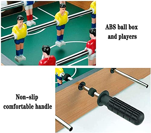 Tabletop Foosball Table- Portable Mini Table Football/Soccer Game Set with Two Balls and Score Keeper for Adults and Kids