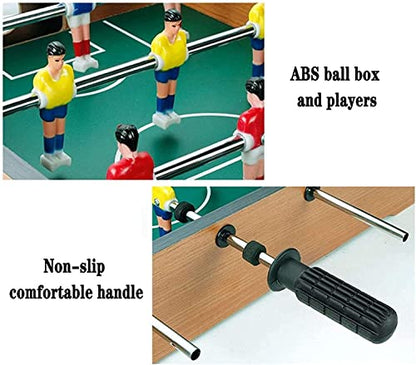 Tabletop Foosball Table- Portable Mini Table Football/Soccer Game Set with Two Balls and Score Keeper for Adults and Kids