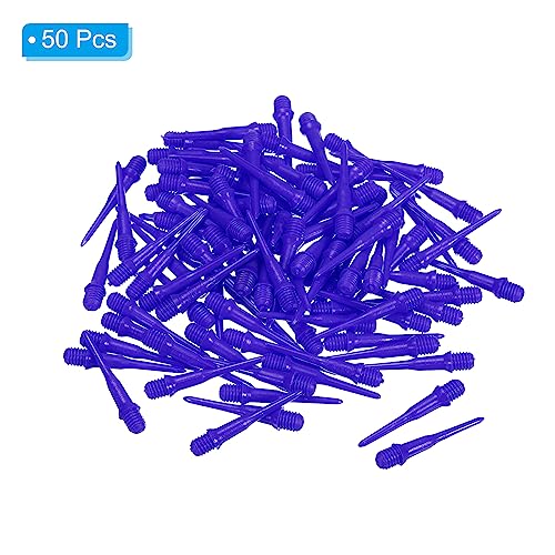 PATIKIL Plastic Dart Tips, 2BA Thread Soft Dart Plastic Tip Soft Tip Dart Accessories - color: Blue
