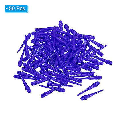 PATIKIL Plastic Dart Tips, 2BA Thread Soft Dart Plastic Tip Soft Tip Dart Accessories - color: Blue