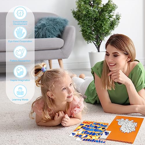AEAHALY Crafts for Kids Ages 4-8 Paint by Sticker, Reusable Sticker Book for Kids Boys and Girls Birthday Gifts Party Favor (Style3-3P) - style: Style3-3P
