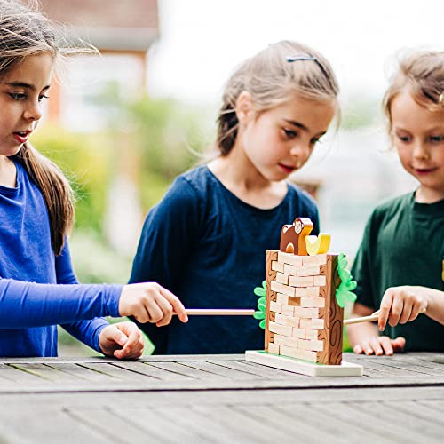 Bigjigs Toys, Jungle Crash Game, Wooden Toys, Tumble Tower Game, Educational Toys, Educational Games for Kids, Family Games, Maths Games, Numeracy Games