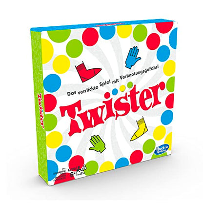 Hasbro Gaming Twister Partyspiel für Familien und Kinder, Twister Spiel ab 6 Jahren, klassisches Spiel für drinnen und draußen - style: Twister Classic