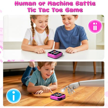 Electronic Tic Tac Toe Bolt Game, Handheld Digital Board Game, Electric Puzzle Game for Educational and Memory Growth, Portable Travel Games for Car Ride, Gift Ideal for Kids and Adults