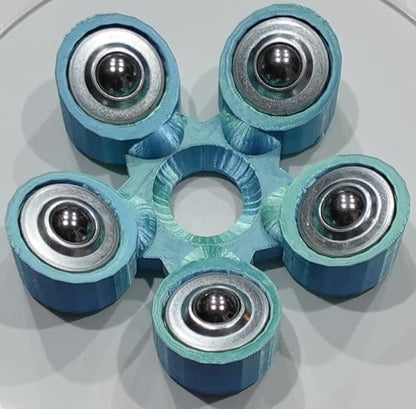 Bowling Ball Spinner - color: Blue and Teal