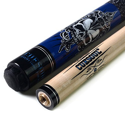 CUESOUL 58 inch 1/2 Maple Pool Cue Stick Kit-Rockin Series - color: G405, size: 21oz