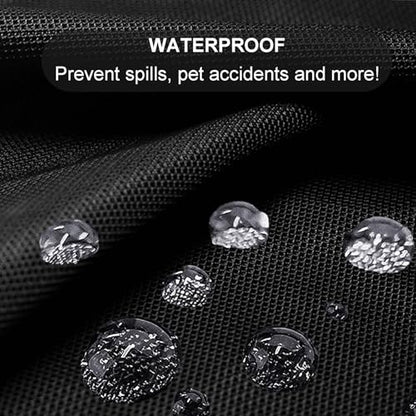Klmnop 8 Feet Pool Table Cover, Waterproof & Dustproof 420D Oxford Cloth Billiard Pool Table Cover for Pool Table 8FT Fitted(Black)
