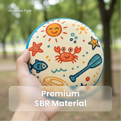 Soft Flying Disc Toy, Mini Lightweight SBR Foam Flyer, Flexible Safe Catch Flying Disc for Indoor Outdoor Play - style: A