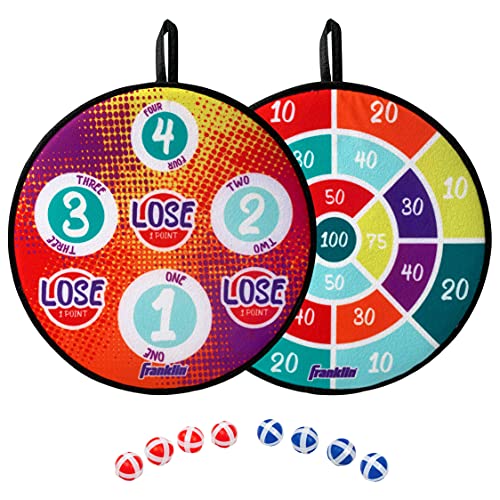 Franklin Sports Anywhere Darts - Double-Sided Dart Target Hangs Anywhere - Perfect for Kids and Families