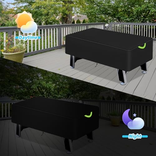 Air Hockey Table Cover, Heavy Duty Waterproof 600D Oxford Air Hockey Game Tables Covers , Indoors/Outdoors Game Table Accessories, 83.8" W X 44" D X 15" H,Black