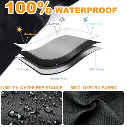 Air Hockey Table Cover, Air Hockey Game Tables Cover ,600D Oxford Heavy Duty Waterproof ,Suitable for Indoors/Outdoors,83.8" W X 44" D X 15" H,Black
