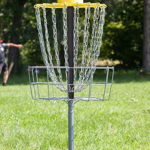 Arrowbash 2 Pcs Disc Golf Basket Silencer Disc Sports Sound Proof Basket Quieter Portable Golf Accessories Targeting Stripes for Putting Practice Target Game