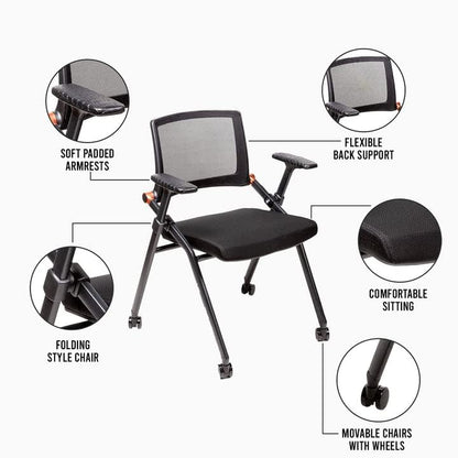 Triton Premium Foldable Poker Table with 8 Chairs - Soft-Padded Armrest, Individual Cup Holders, Portable Mat- Crafted with Durable Materials, Long-Lasting Poker Table for 8 Players - size: 8 Player with 8 Chairs